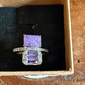 Elegant Purple Gemstone Ring